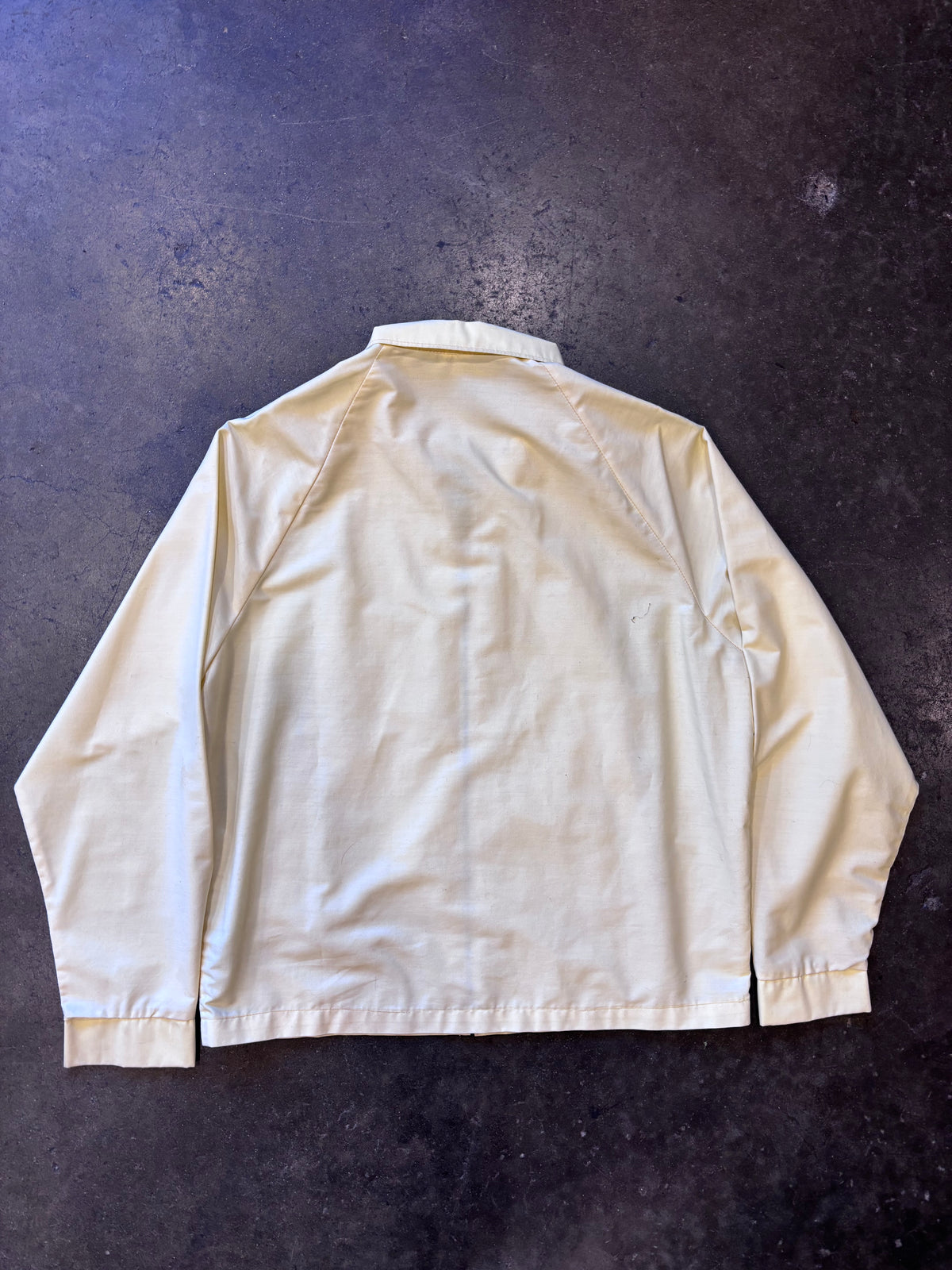Vintage 1970s TOWNCRAFT PENNYS Light Yellow Herrington Jacket Sz. XL