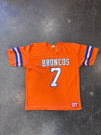 Vintage 1980s RAWLINGS Denver Broncos 'John Elway #7' Raglan Jersey T-Shirt Sz. L