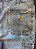 Vintage Distressed Denim Double Knee Carhartts Sz. 36"