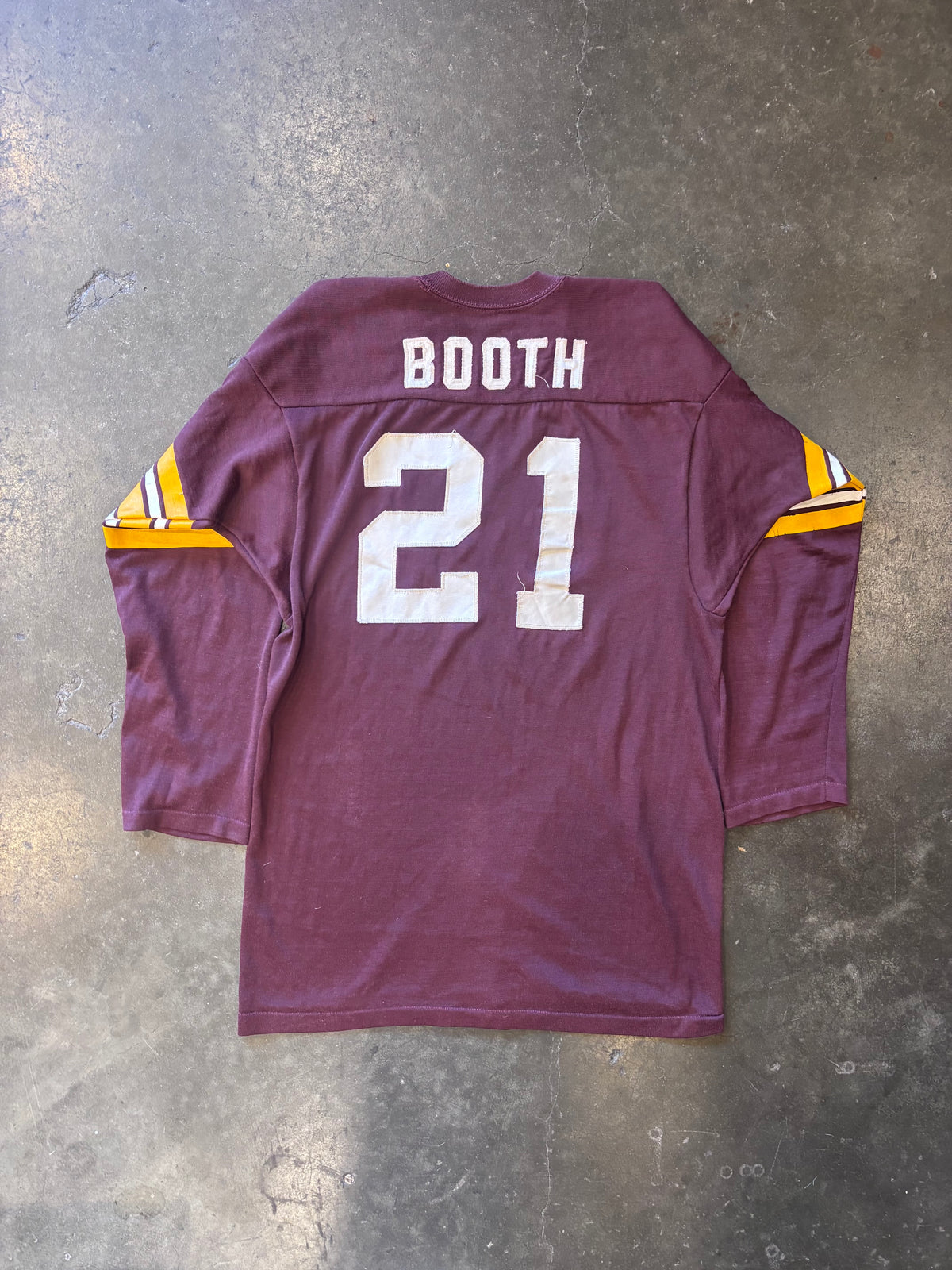 Vintage 1970s Burgundy Durene Fraternity Raglan Jersey Sz. M
