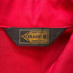 1970s K-BRAND Cotton/Polyester Mack Trucks Red Herrington Work Jacket Sz. L | Made in USA