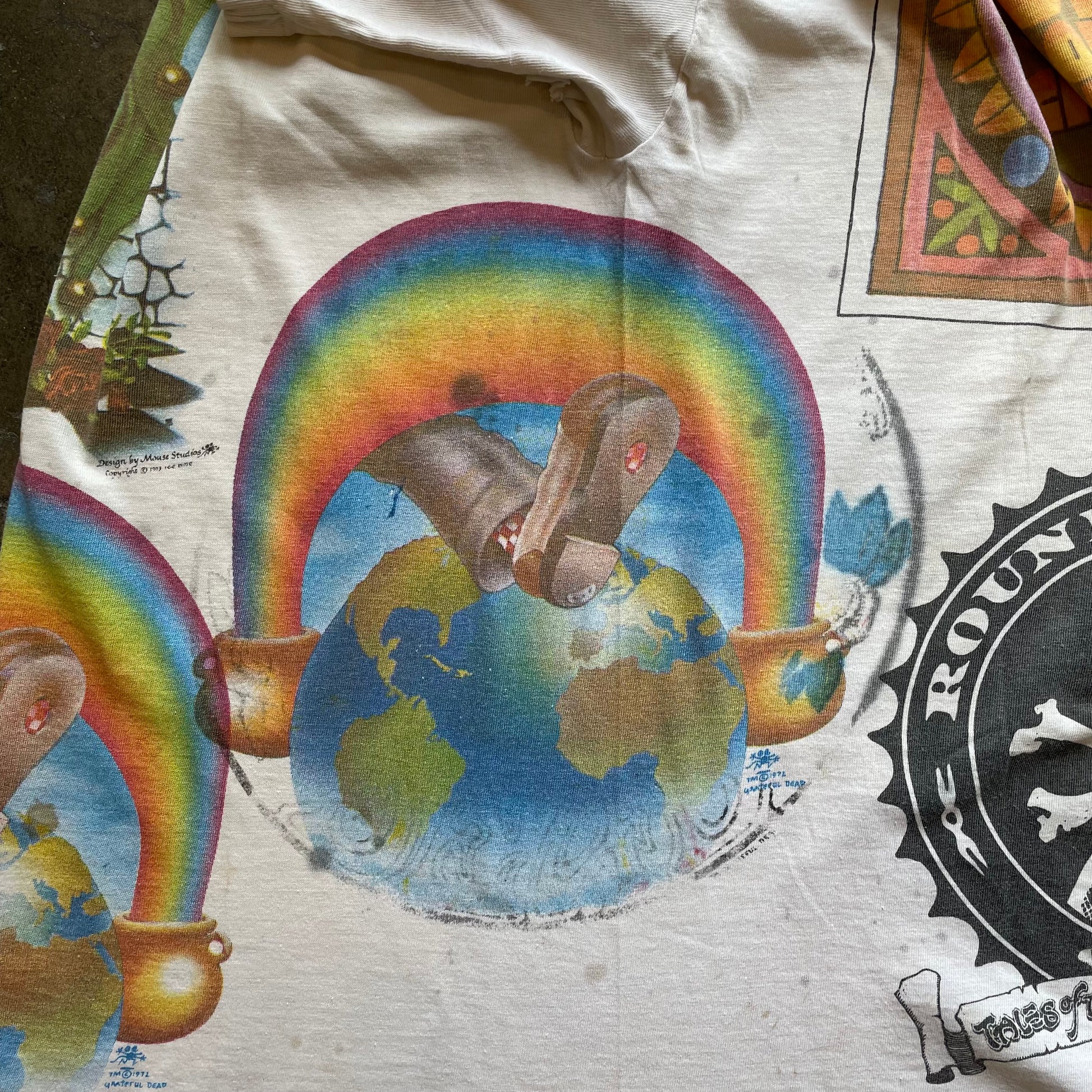 RARE | 1970s TEST PRINT - GRATEFUL DEAD Band T-Shirt Sz. L