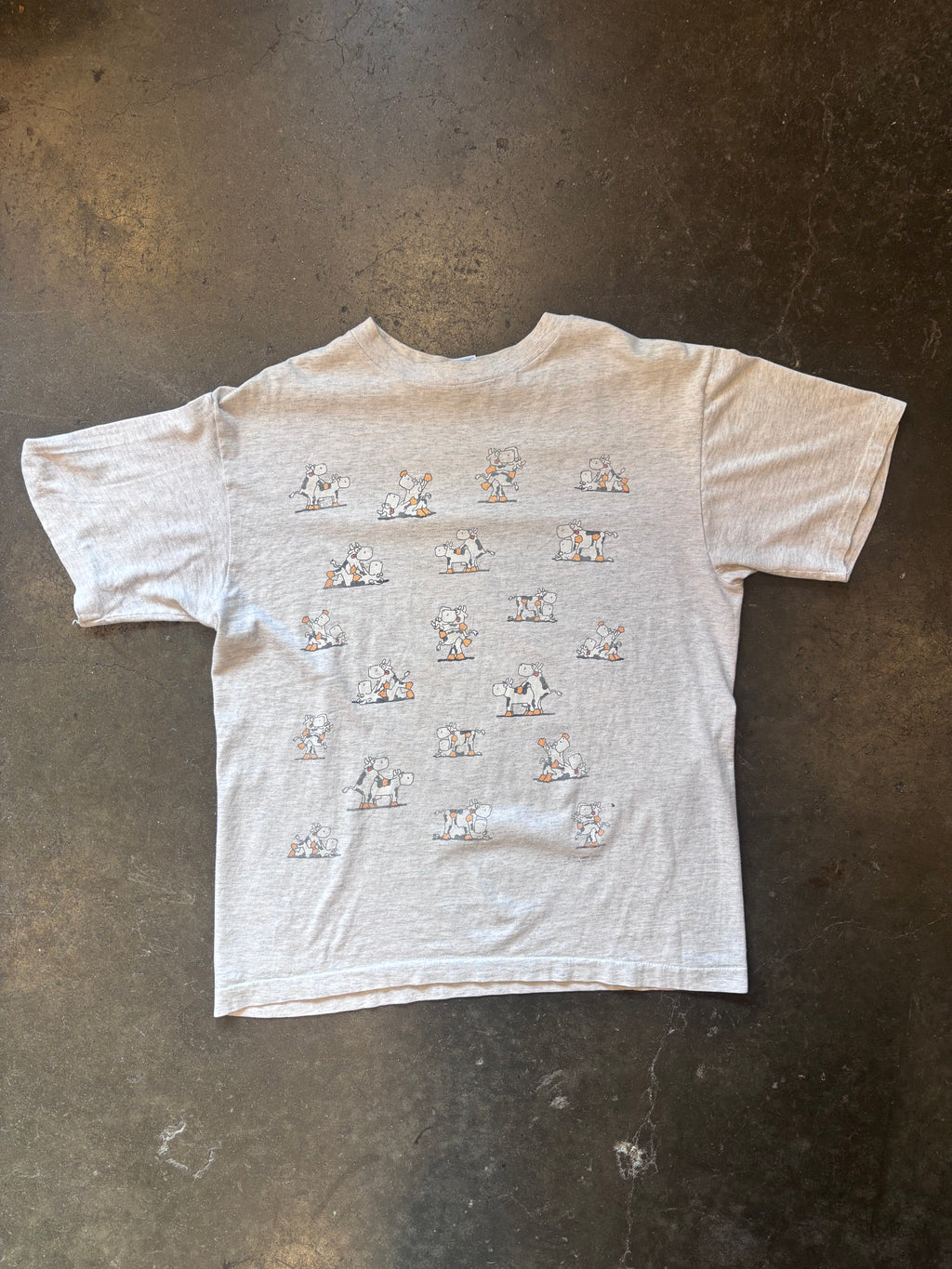 Vintage 1990s Raunchy Cow AOP T-Shirt Sz. L