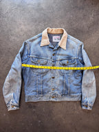 1970s LEE Storm Rider Lined Denim Trucker Jacket Sz. L | Made in USA