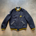 1960s SKOOKUM "Sportsmen" Car Club Black Wool Letterman Jacket Sz. XL | Made in USA