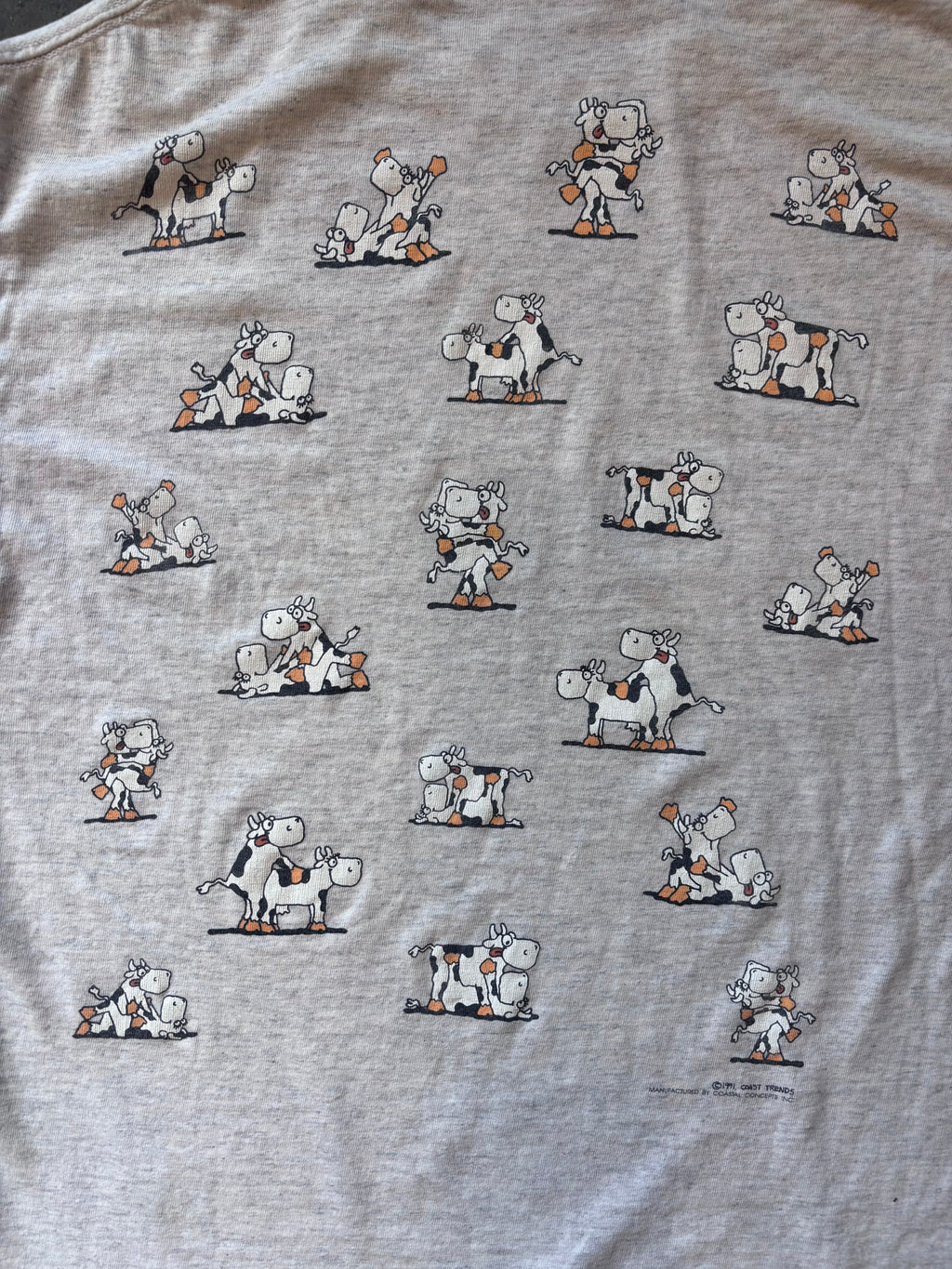 Vintage 1990s Raunchy Cow AOP T-Shirt Sz. L