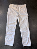 Vintage DICKIES Cream Carpenter Painter Pants Sz. 35" (Measured)