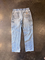 Vintage Distressed Denim Double Knee Carhartts Sz. 36"