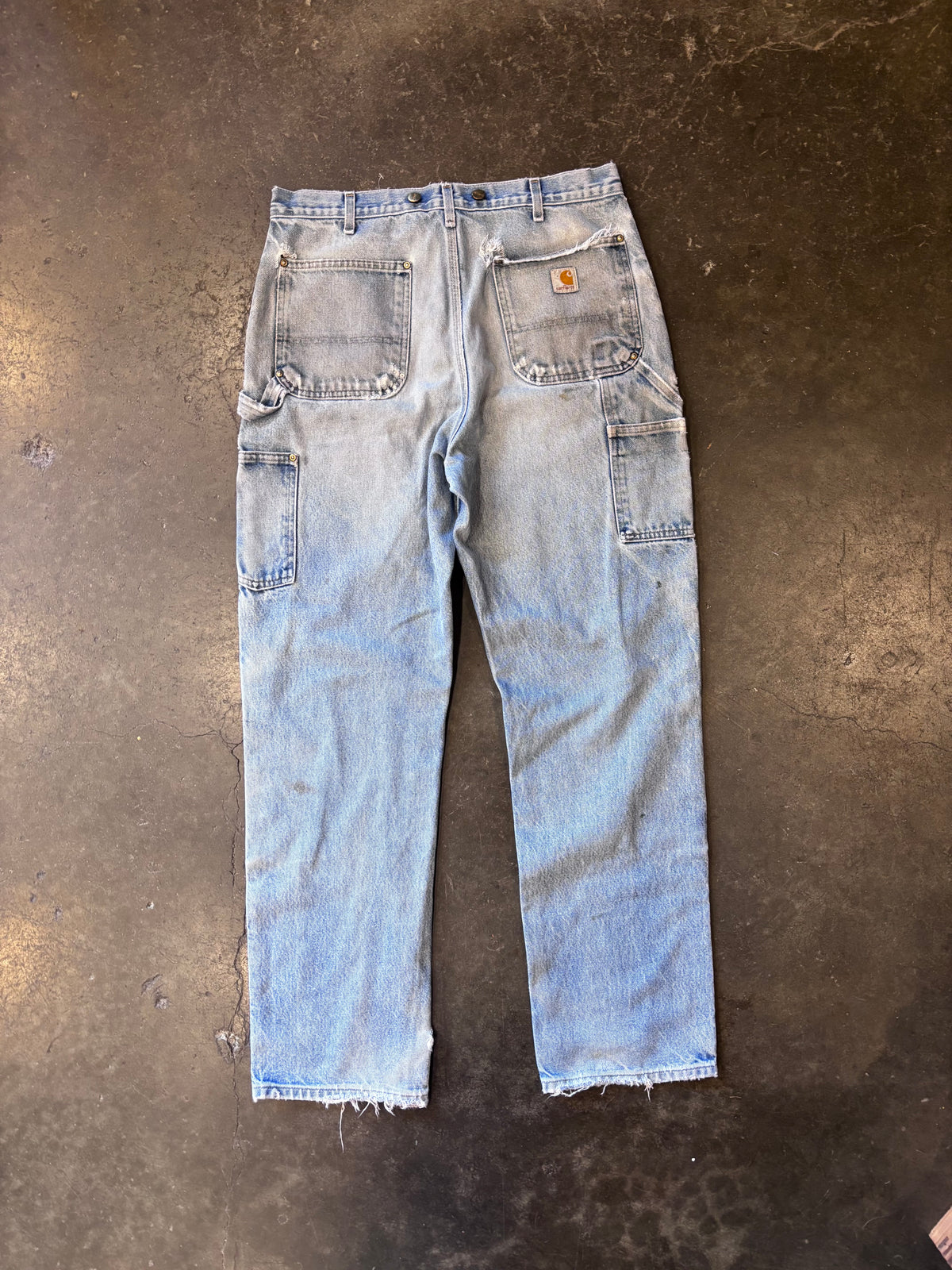 Vintage Distressed Denim Double Knee Carhartts Sz. 36"