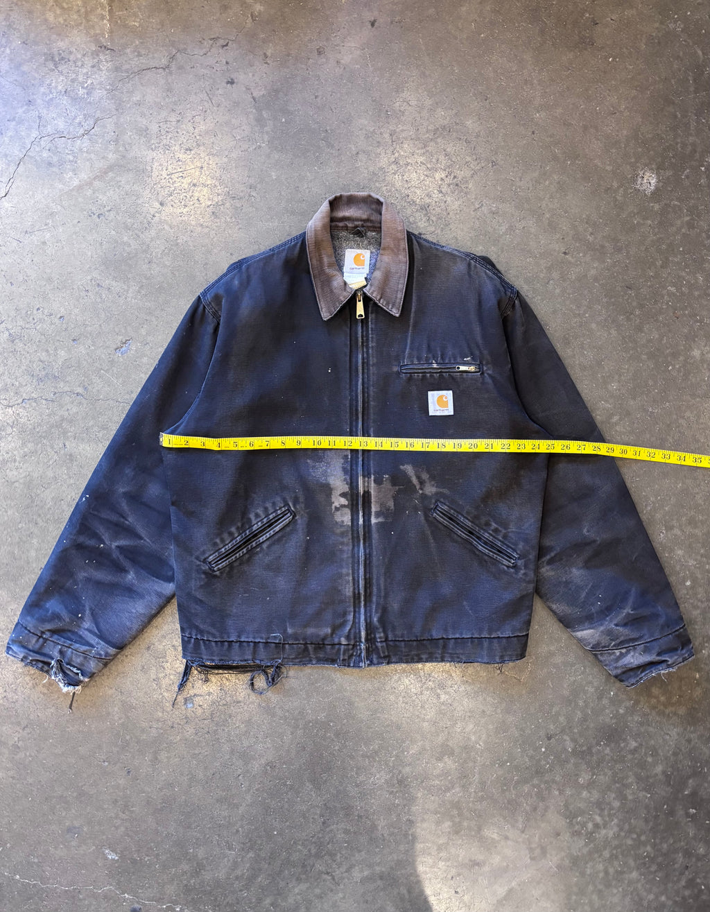 1990s CARHARTT Black Detroit Jacket Sz. 46 (XL)