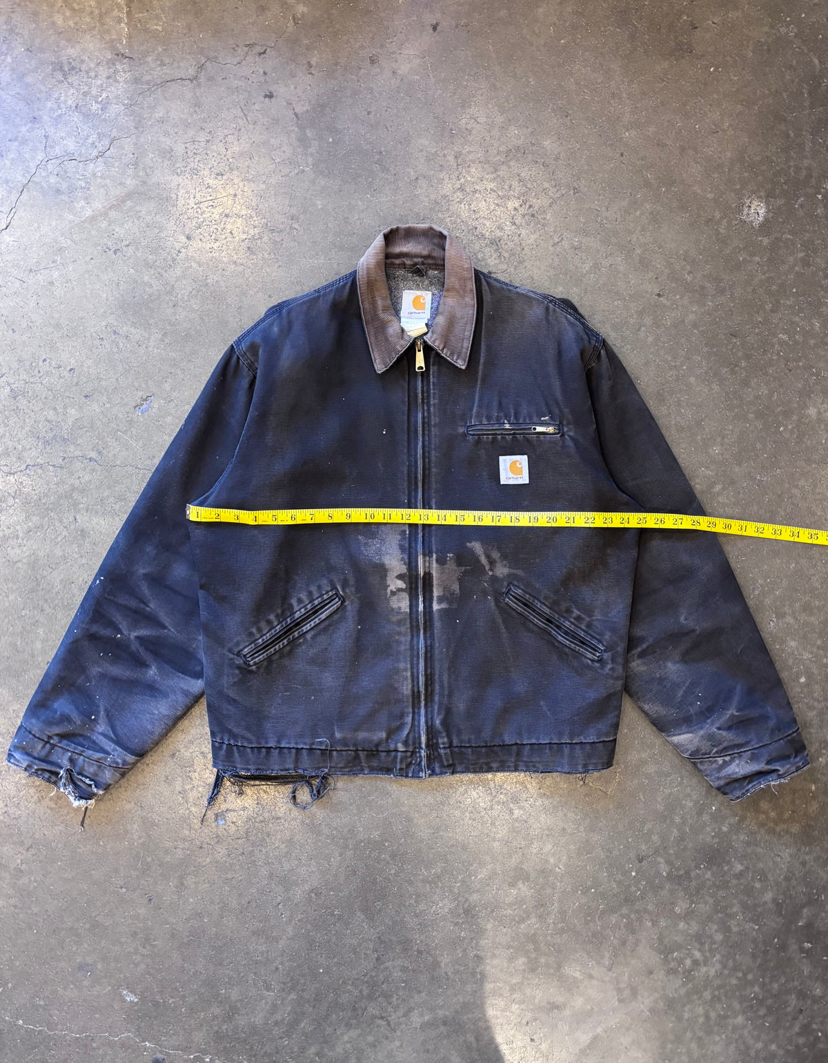 1990s CARHARTT Black Detroit Jacket Sz. 46 (XL)