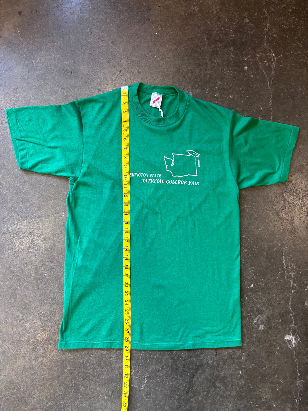 Vintage 1990s Seattle National College Fair Green T-Shirt Sz. L