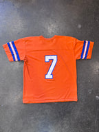Vintage 1980s RAWLINGS Denver Broncos 'John Elway #7' Raglan Jersey T-Shirt Sz. L