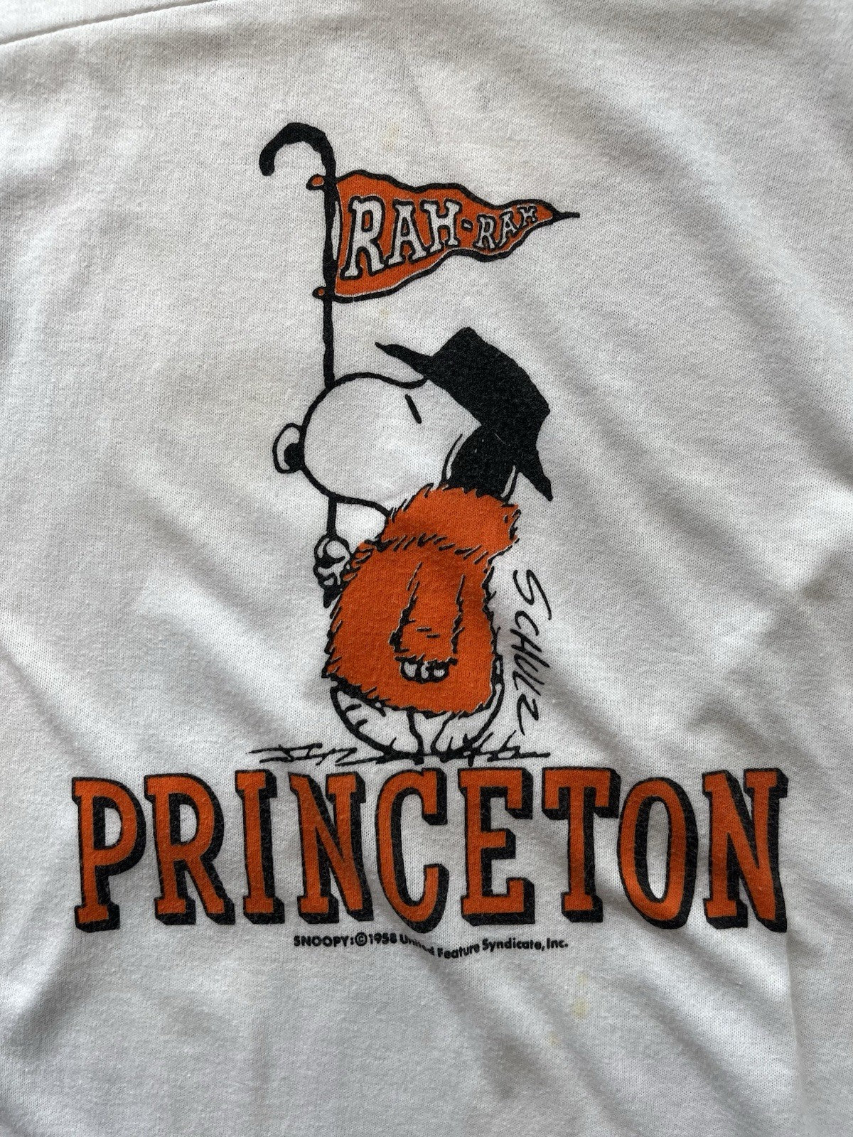VINTAGE 70s Artex Snoopy Princeton Jersey Sz M