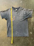 Vintage 1990s THRASHED FADED HARLEY DAVIDSON 3D EMBLEM T-Shirt Sz L 