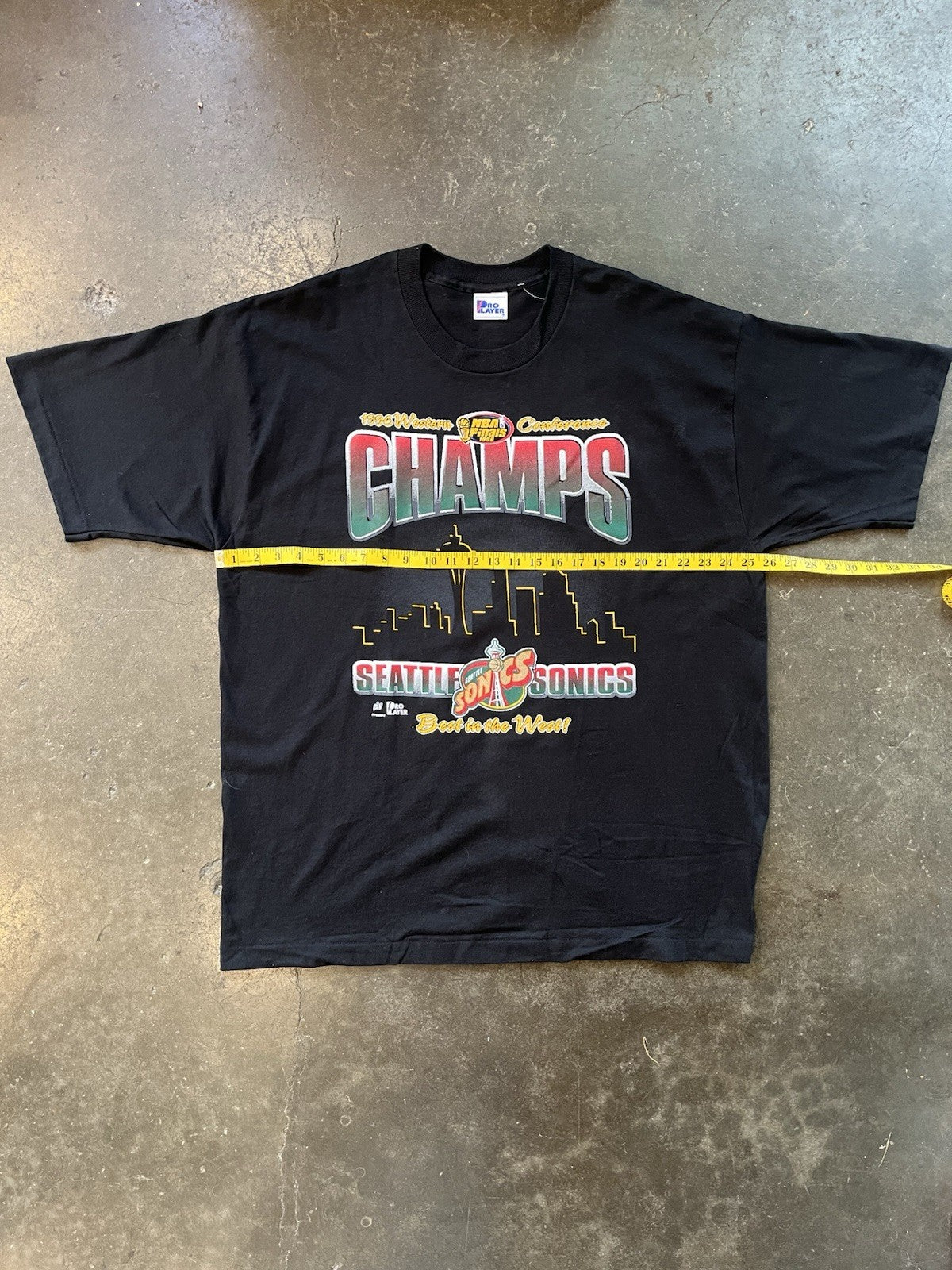 Vintage 1995 Seattle Super Sonics Western Conference Finals Tee shirt Sz XL  