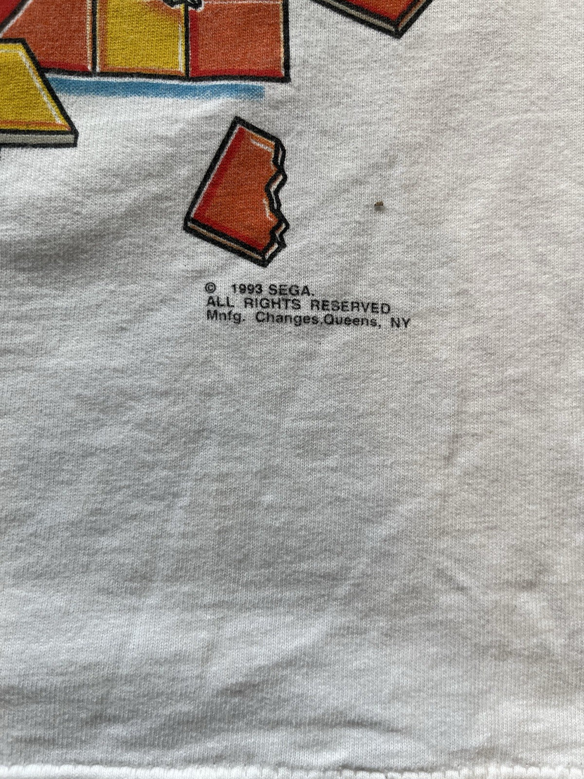 VINTAGE 90s Sonic the Hedgehog and Tails Tee Shirt Sz S