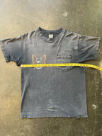 Vintage 1990s THRASHED FADED HARLEY DAVIDSON 3D EMBLEM T-Shirt Sz L 