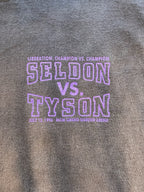 VINTAGE 1996 Mike Tyson vs Seldon MGM Grand Faded promo T-Shirt Sz L 