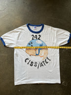 Vintage 80s Hand Drawn Road Runner Air Force Russell Tee Shirt 