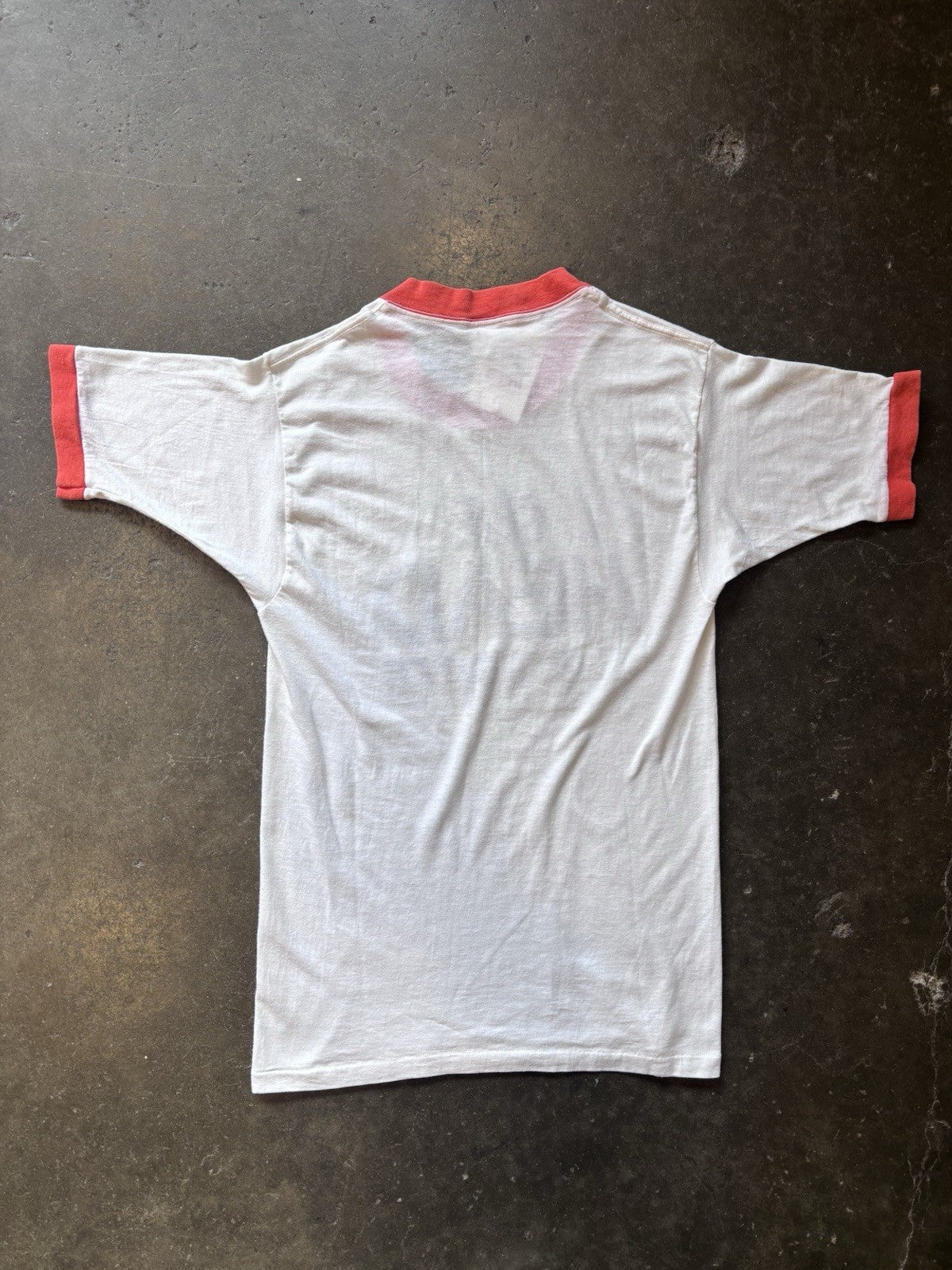 Vintage 70s “Give head this Winter”  Ringer Tee shirt 
