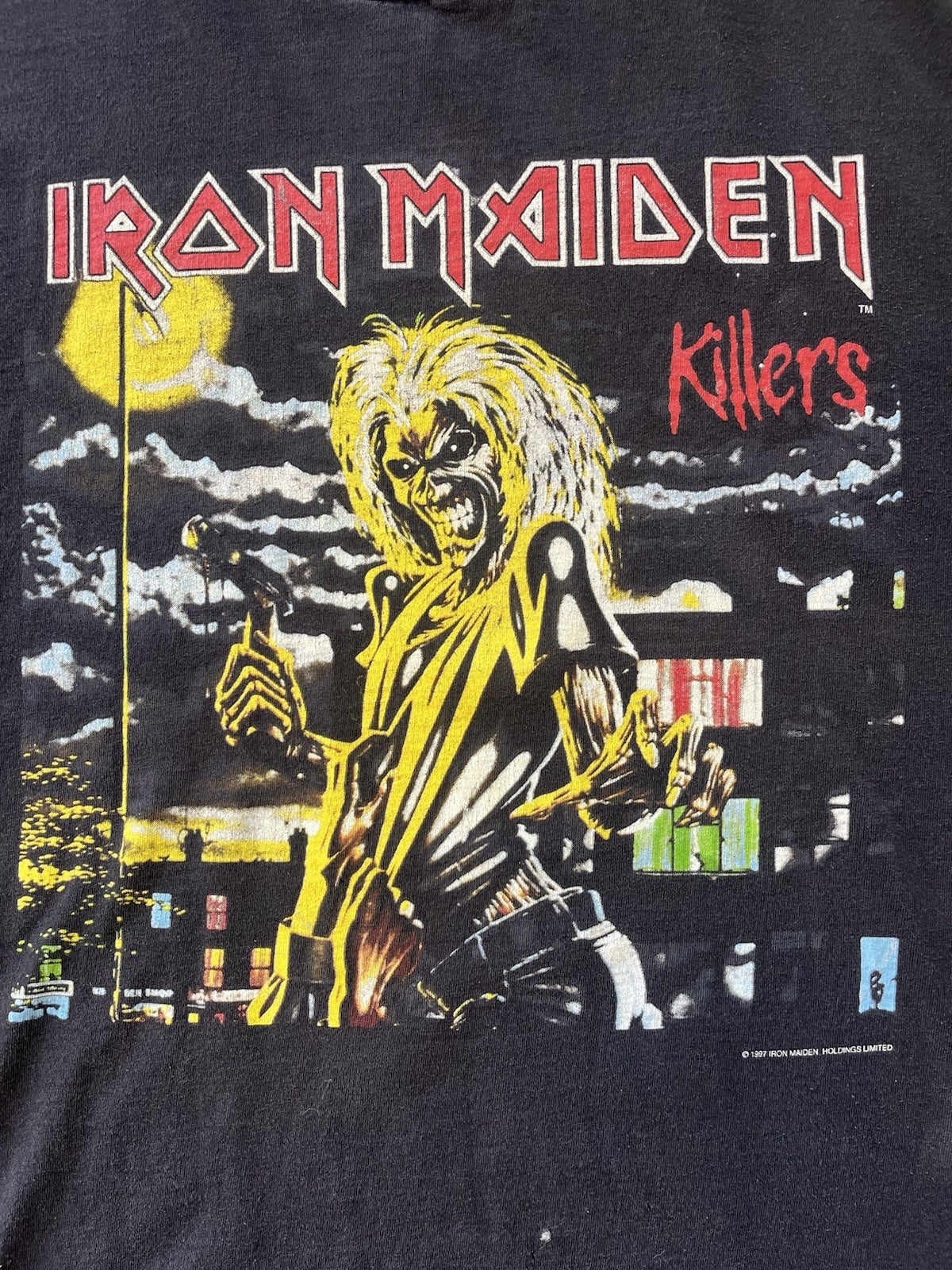 VINTAGE 80s IRON MAIDEN KILLERS TOUR T SHIRT 