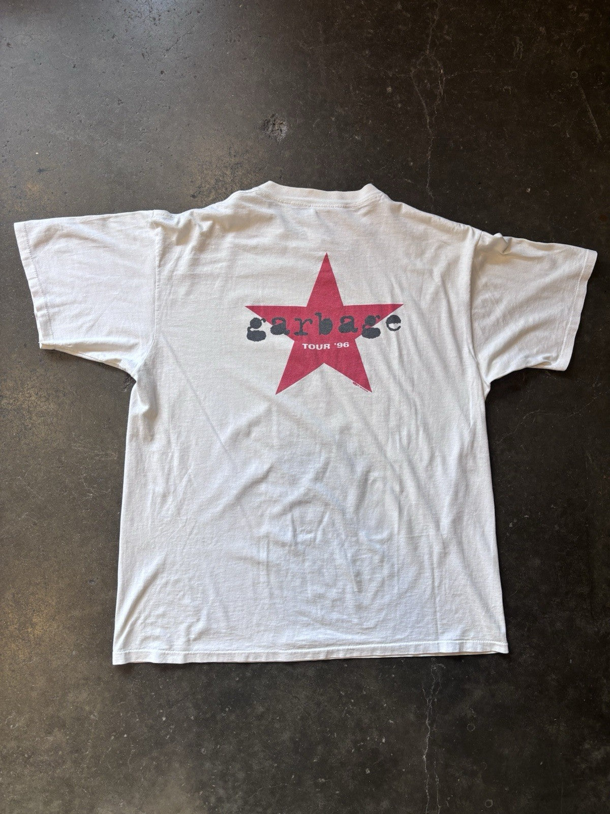 Vintage 1996  Garbage Tour Tee shirt 