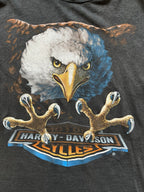 Vintage 1980s Harley-Davidson 3D Emblem “Eagle” Tee Sz M