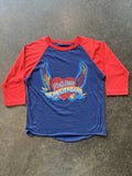 VINTAGE 80s Rick James Stone City Band U.S. Tour  Graphic Raglan T-Shirt Sz M/L