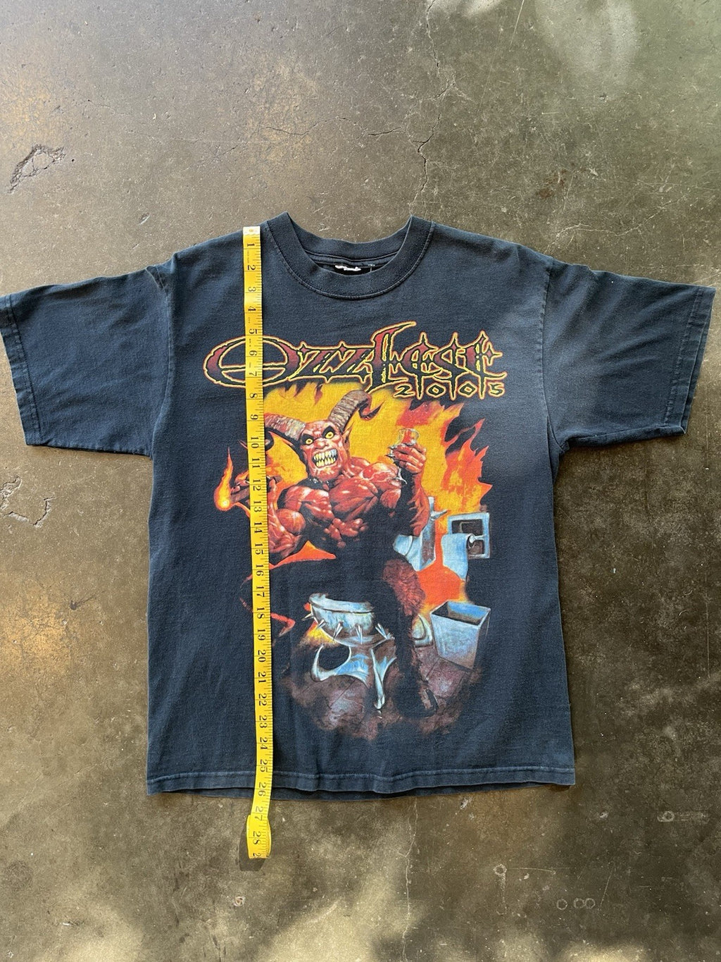 Vintage Y2K Ozzfest 2005 Ozzy Osbourne Black Sabbath T-Shirt Tour Dates 