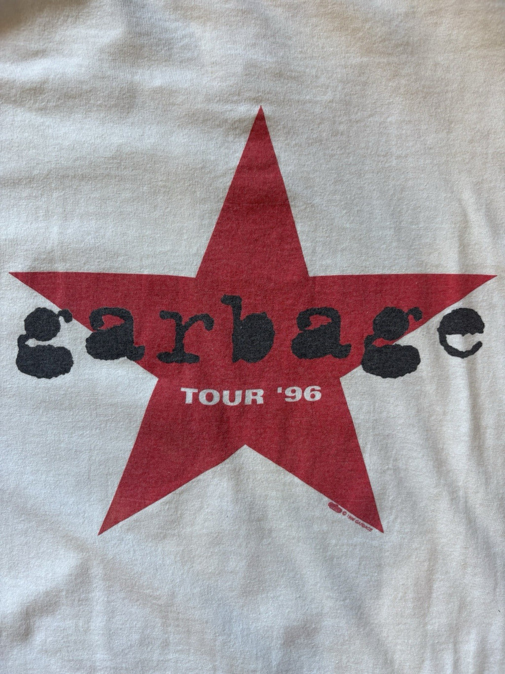 Vintage 1996  Garbage Tour Tee shirt 