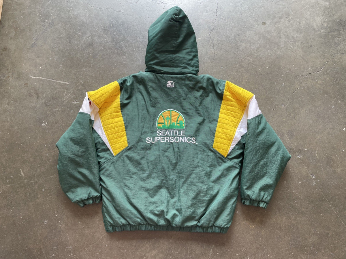 Vintage 1990’s Seattle Supersonics Starter Parka  Jacket Mens Men's XL 