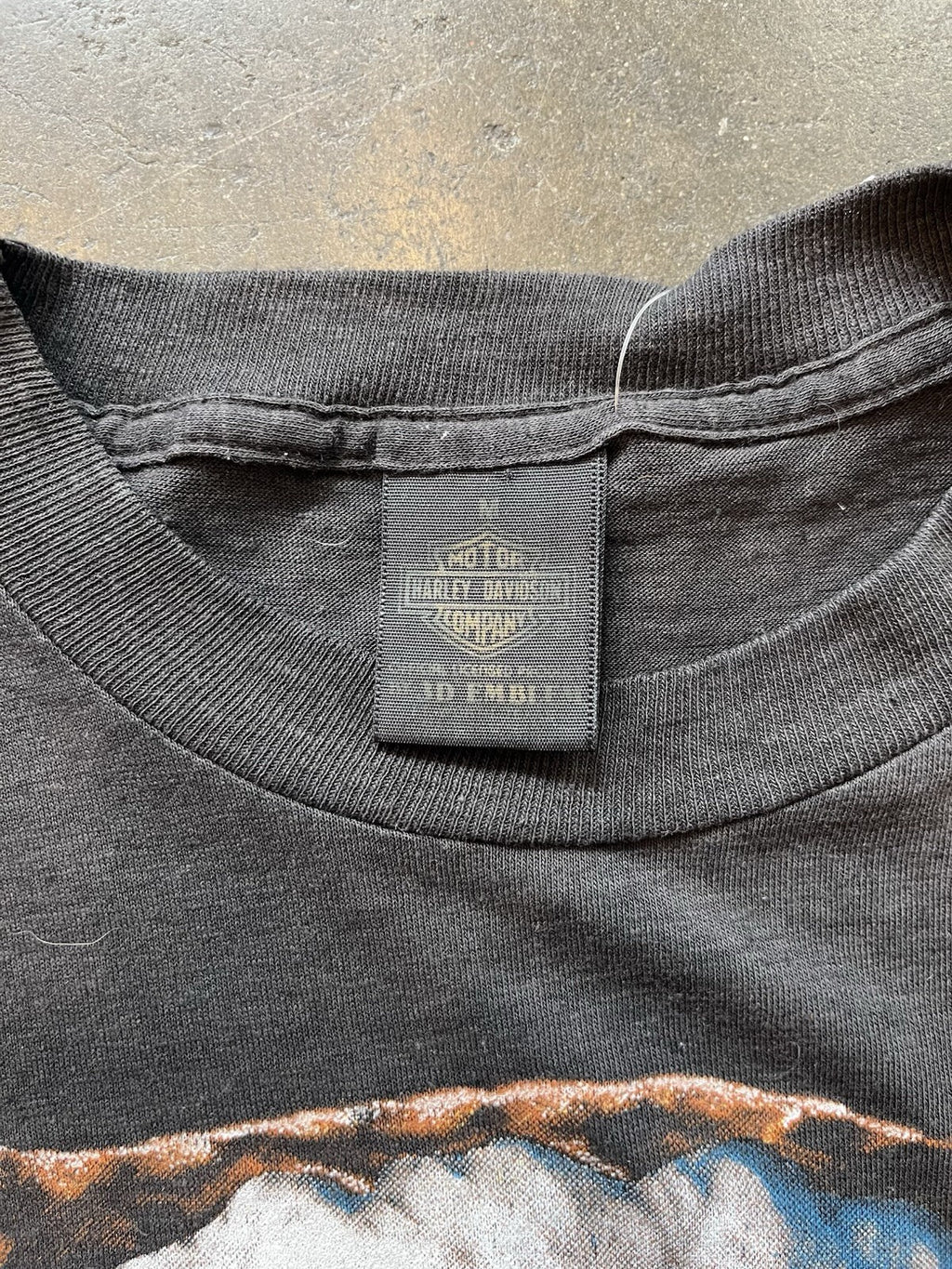 Vintage 1980s Harley-Davidson 3D Emblem “Eagle” Tee Sz M