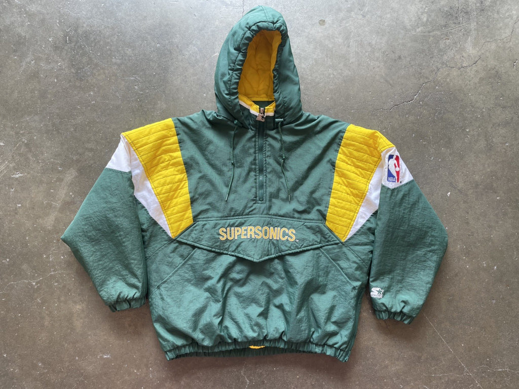 Vintage 1990’s Seattle Supersonics Starter Parka  Jacket Mens Men's XL 