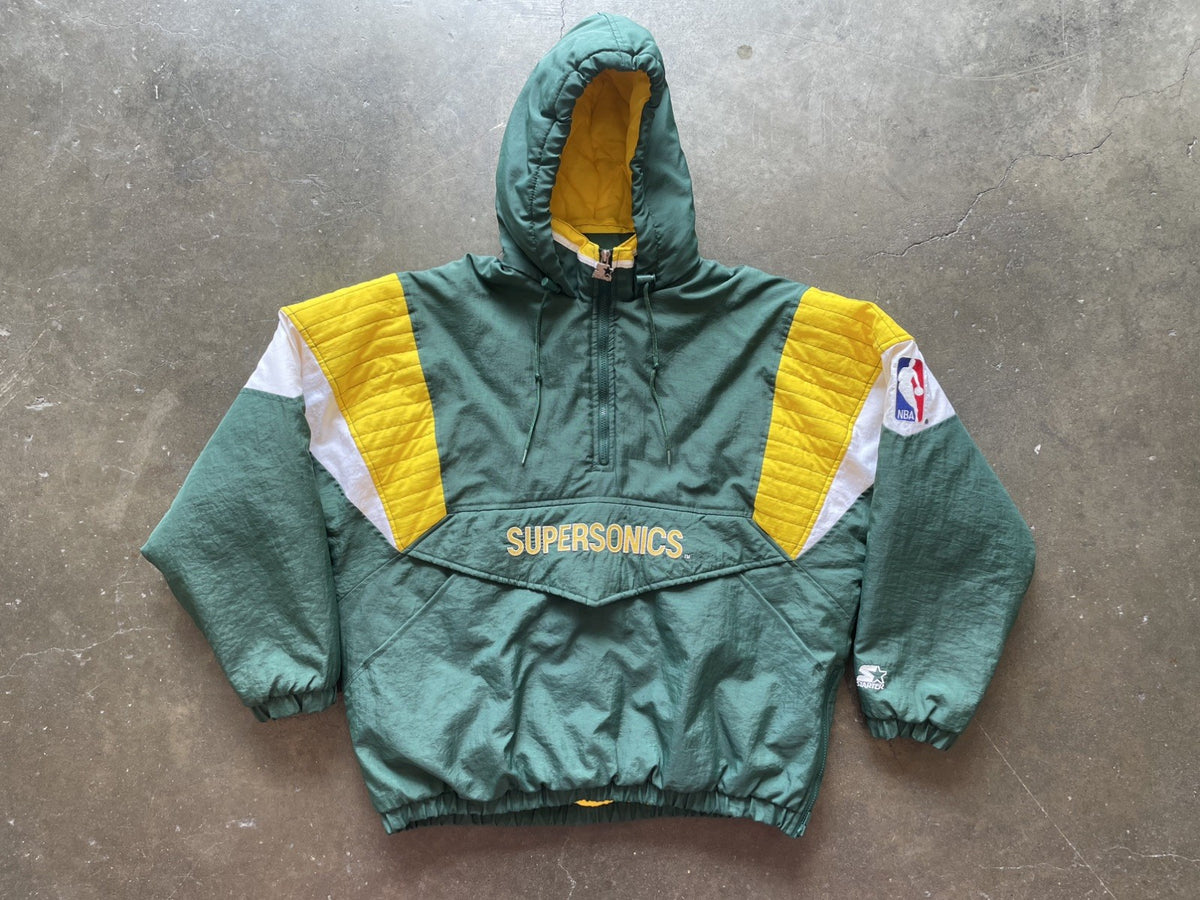 Vintage 1990’s Seattle Supersonics Starter Parka  Jacket Mens Men's XL 