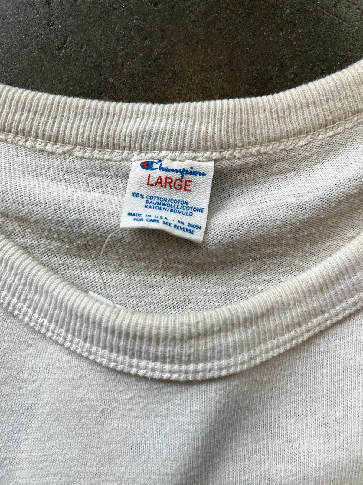 Vintage Champion Seattle Mariners MLB 3/4 Sleeve Raglan Shirt  Sz L 
