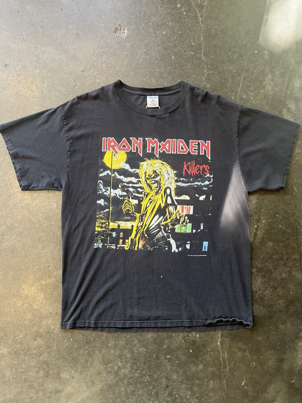 VINTAGE 80s IRON MAIDEN KILLERS TOUR T SHIRT 