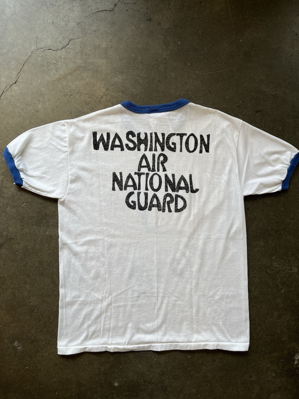 Vintage 80s Hand Drawn Road Runner Air Force Russell Tee Shirt 