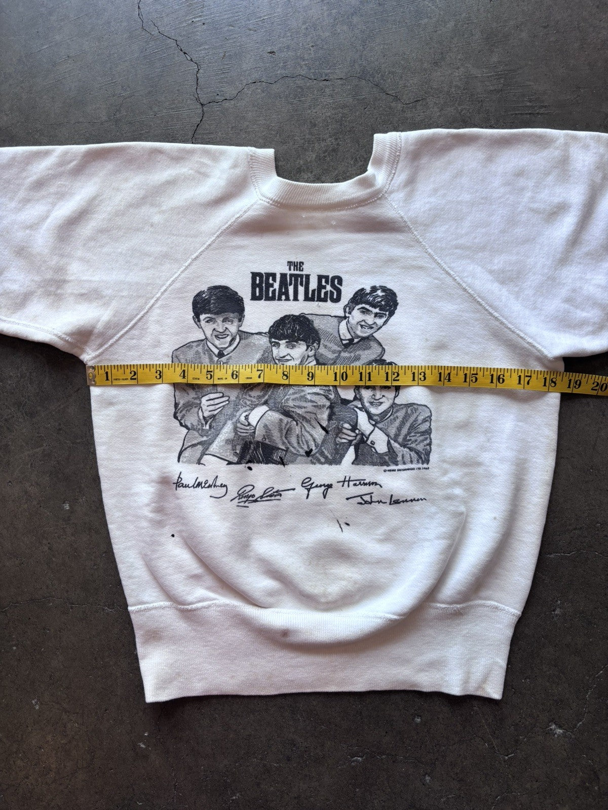 Vtg 1963 Beatles Sweatshirt Authentic Sz S Original Crewneck True Vintage 1960s