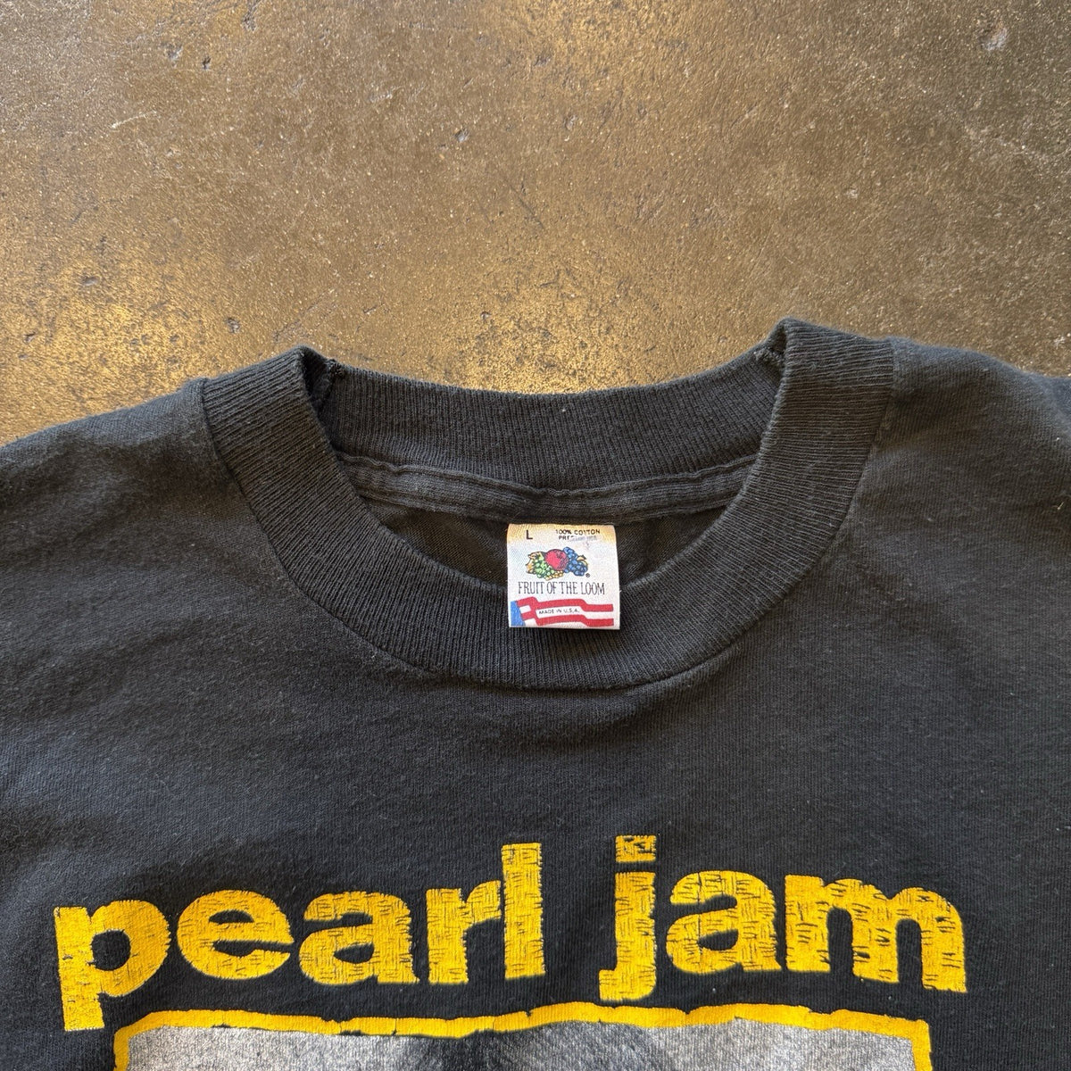 VINTAGE 1990s Pearl Jam "Choices" Black T-Shirt Size L | Made in USA