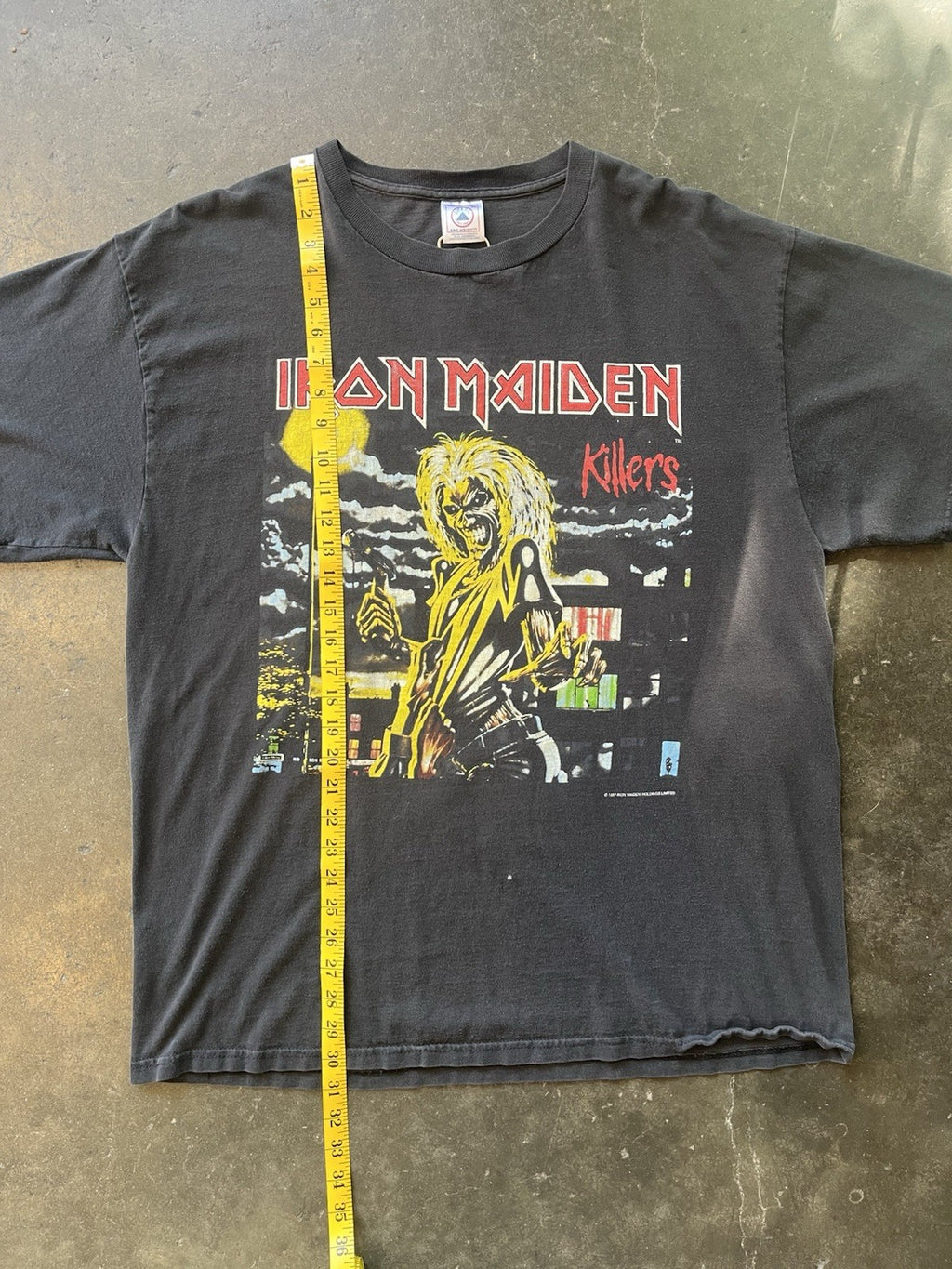 VINTAGE 80s IRON MAIDEN KILLERS TOUR T SHIRT 