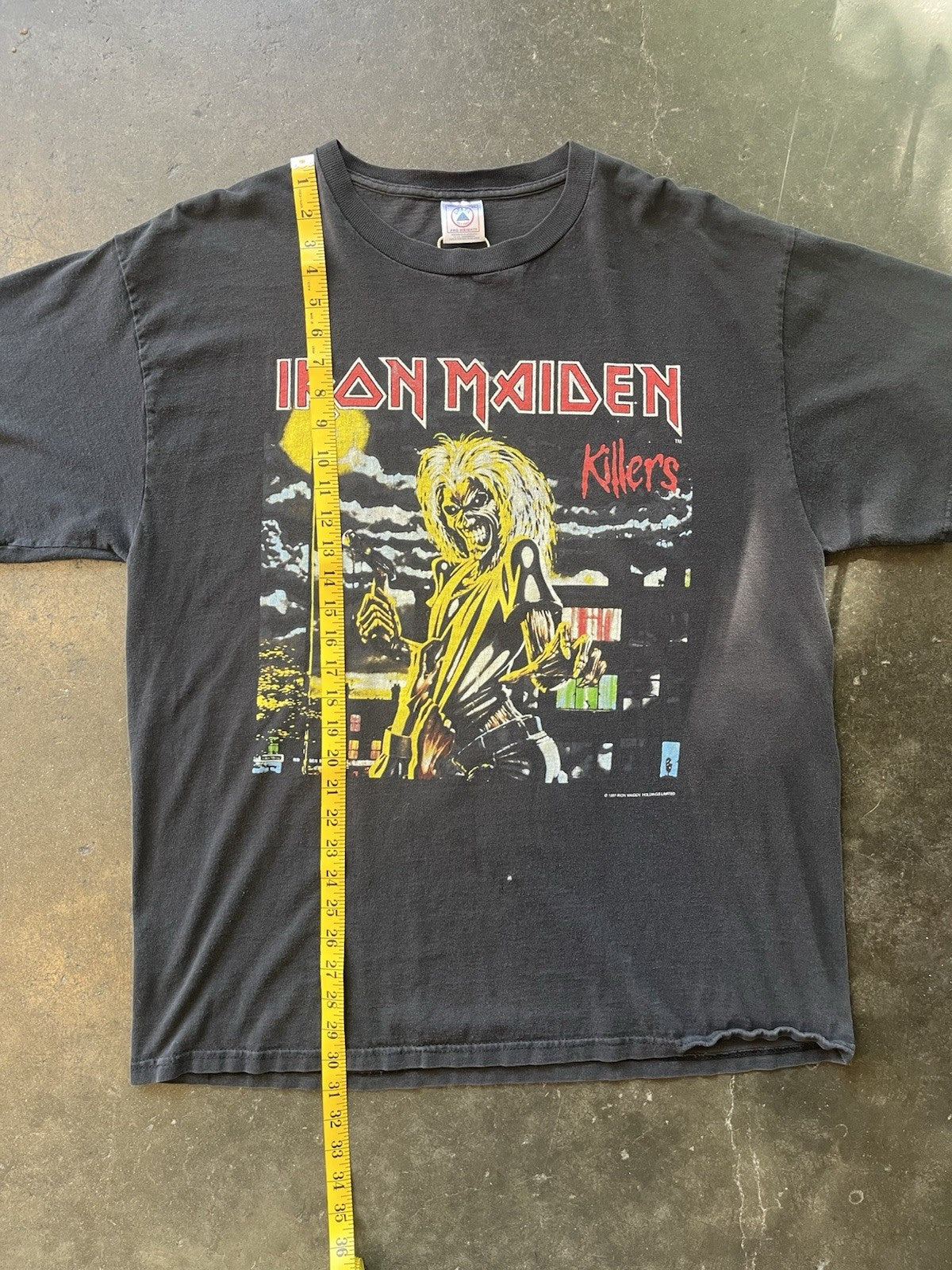 VINTAGE 80s IRON MAIDEN KILLERS TOUR T SHIRT 