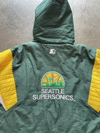 Vintage 1990’s Seattle Supersonics Starter Parka  Jacket Mens Men's XL 