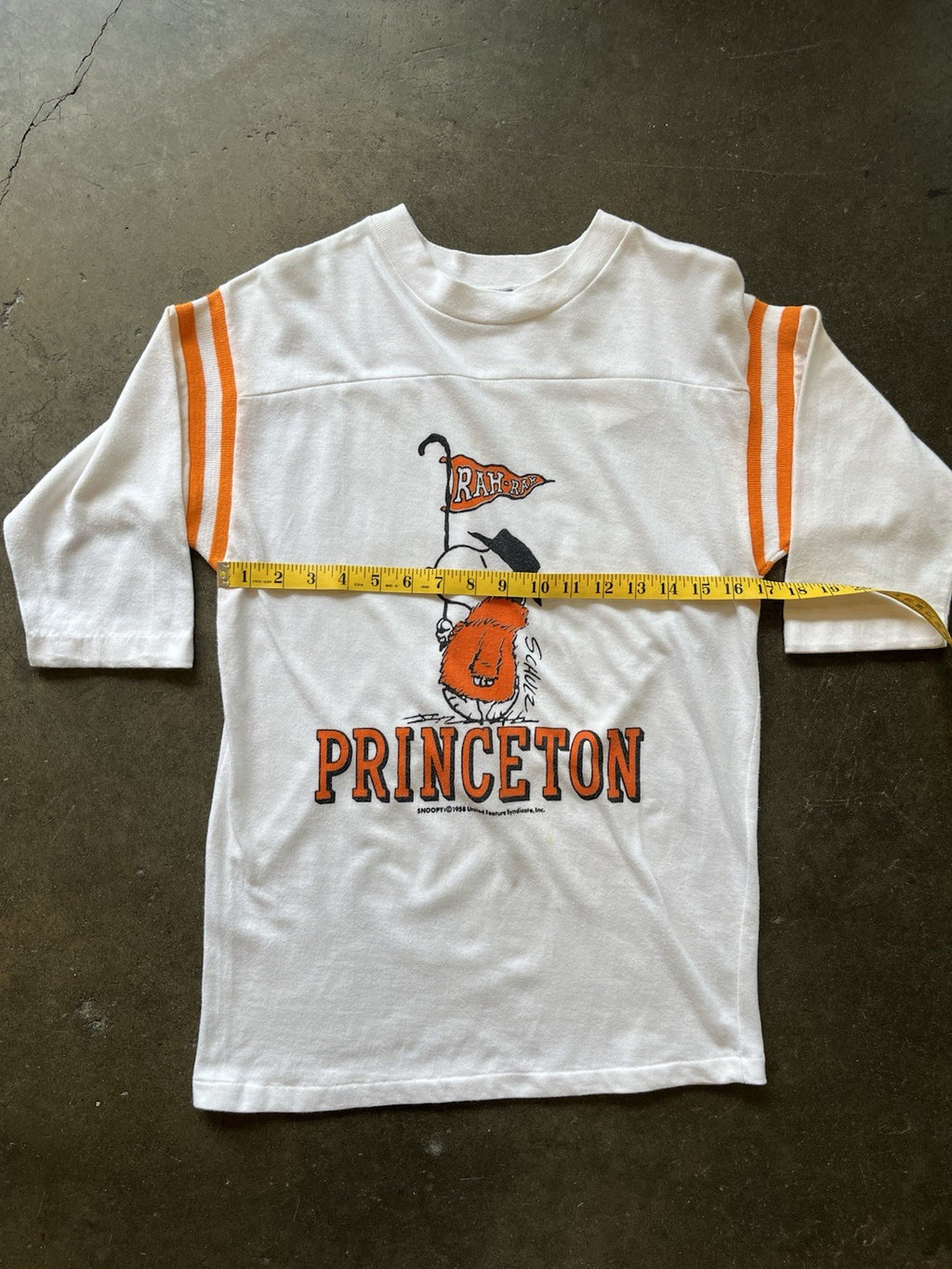 VINTAGE 70s Artex Snoopy Princeton Jersey Sz M