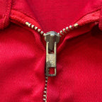 1970s K-BRAND Cotton/Polyester Mack Trucks Red Herrington Work Jacket Sz. L | Made in USA