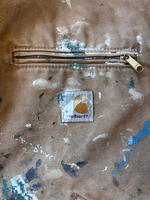 PAINTER | Vintage 1990s CARHARTT Brown Detroit Jacket Sz. L