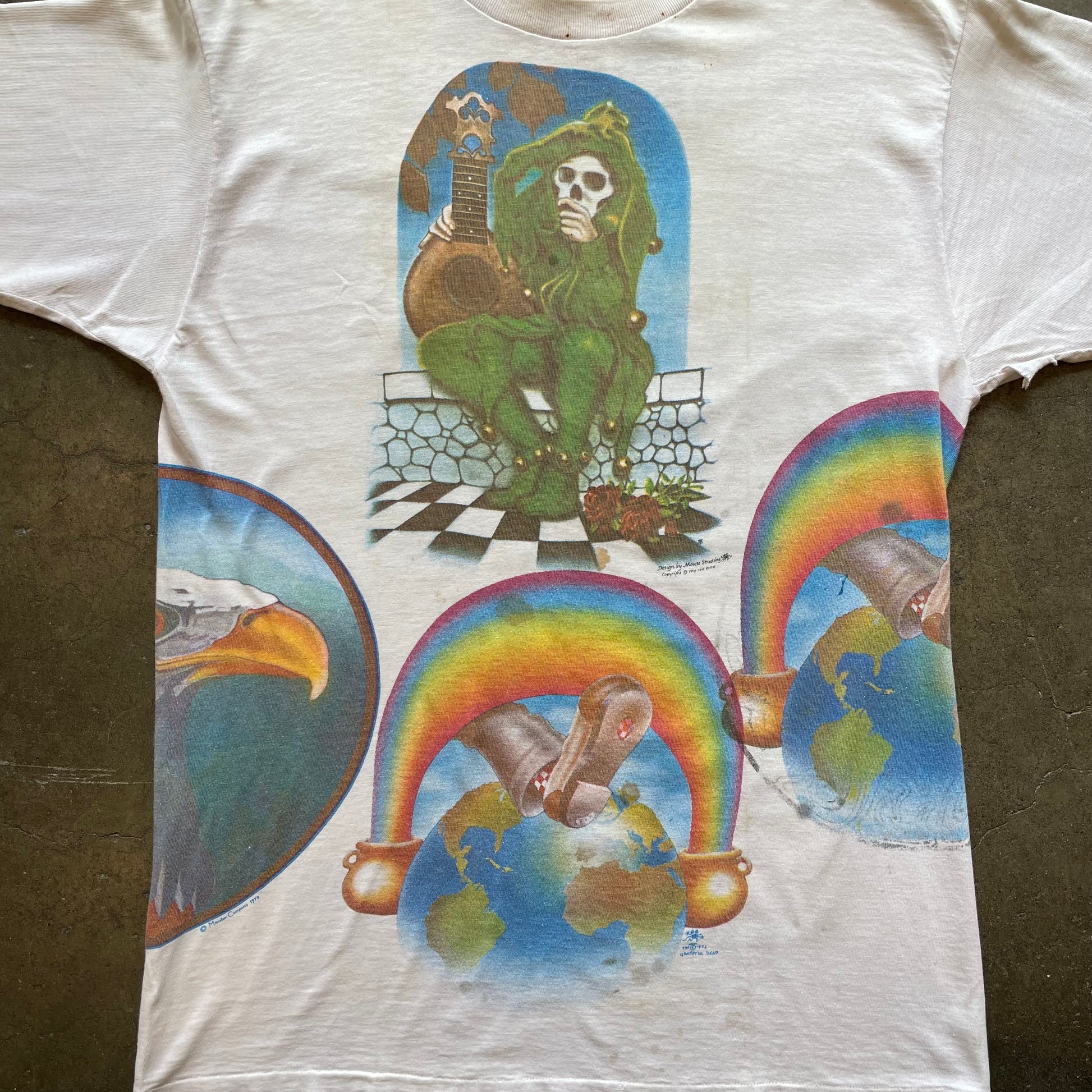 RARE | 1970s TEST PRINT - GRATEFUL DEAD Band T-Shirt Sz. L