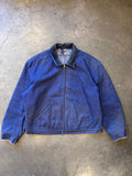 1960s/1970s WRANGLER Blue Bell Zip-Up Blanket Lined Denim Work Jacket Sz. 46 (XL)