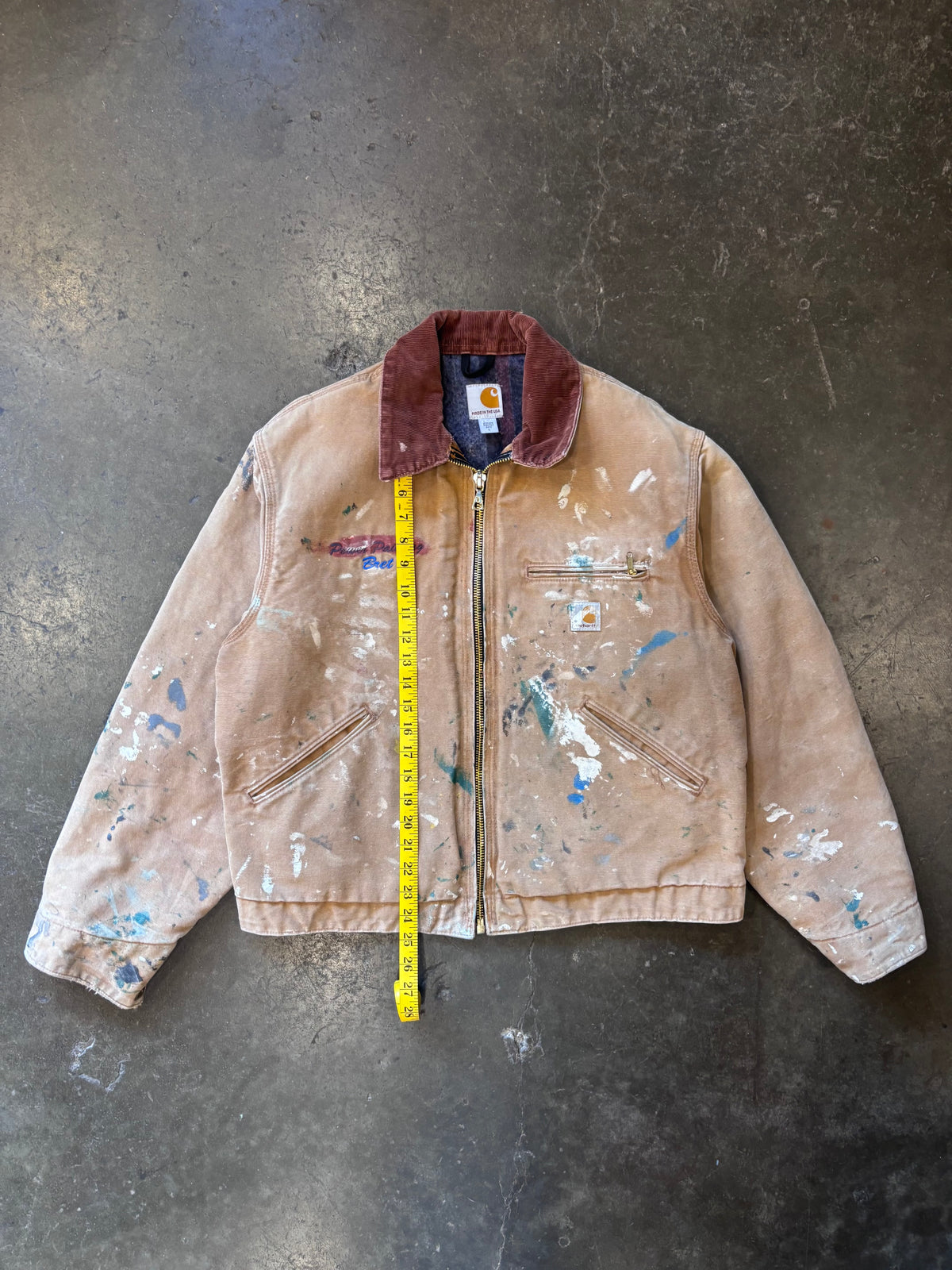 PAINTER | Vintage 1990s CARHARTT Brown Detroit Jacket Sz. L