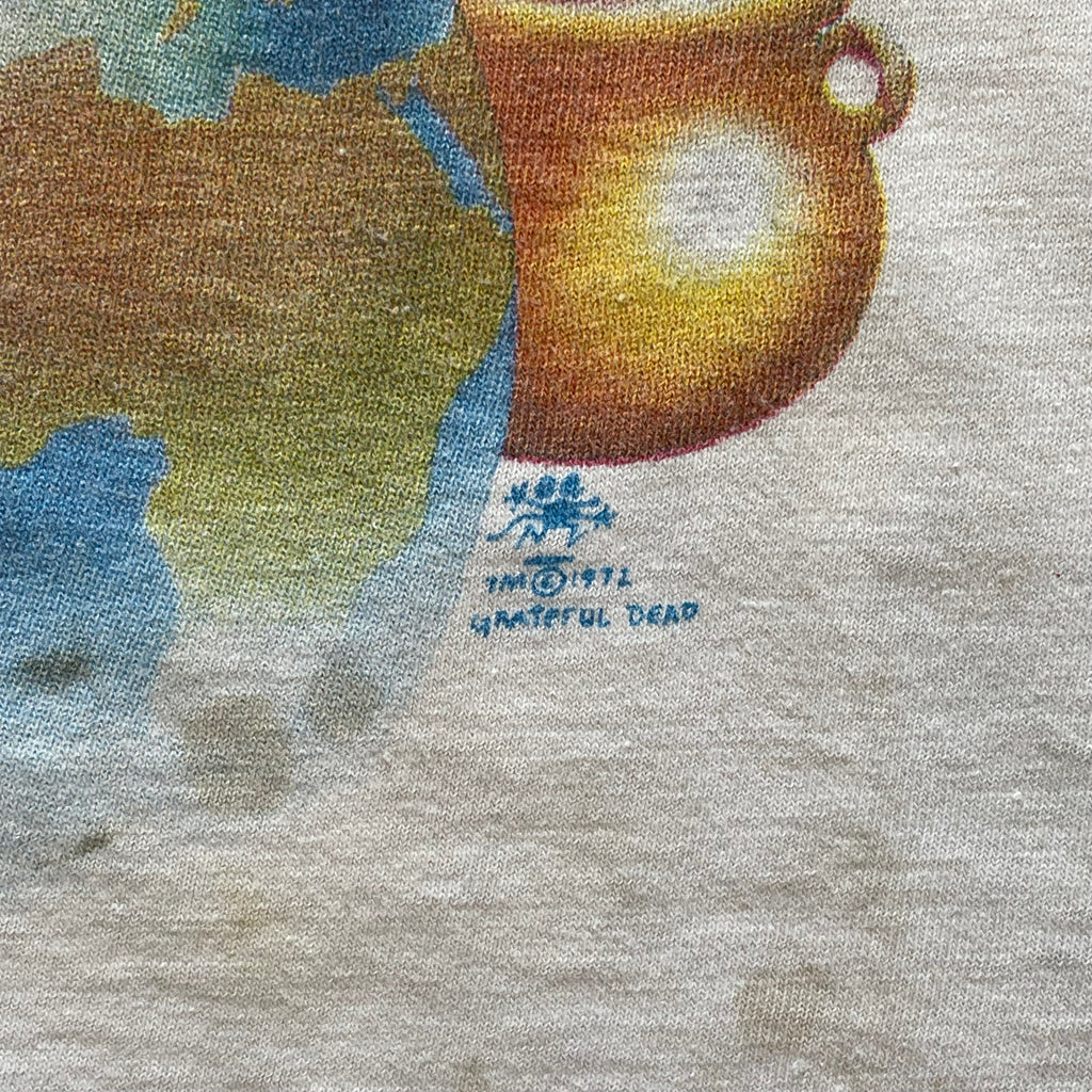 RARE | 1970s TEST PRINT - GRATEFUL DEAD Band T-Shirt Sz. L